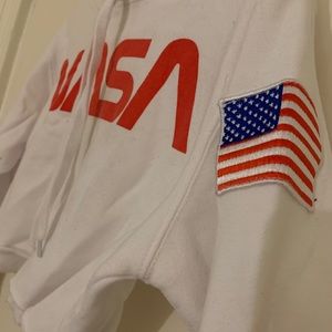NASA crop top hoodie